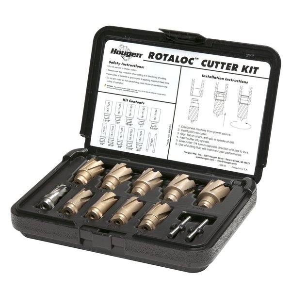 Hougen Carbide RotaLoc Cutter Kit 18-17001